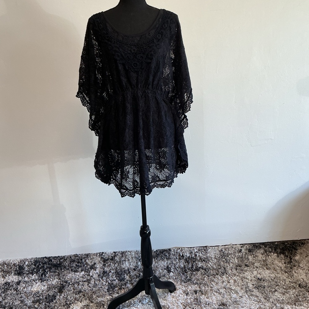 Torrid Black Lace Top